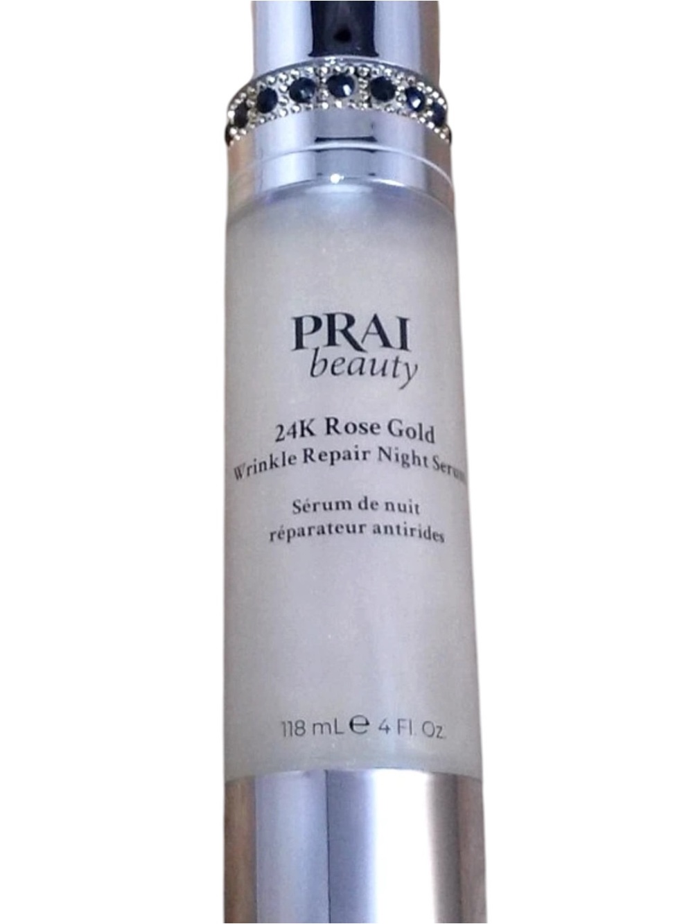 PRAI Beauty 24K Rose Gold Night Serum + Eye Brightener Set Anti Aging Skincare - Picture 2 of 6
